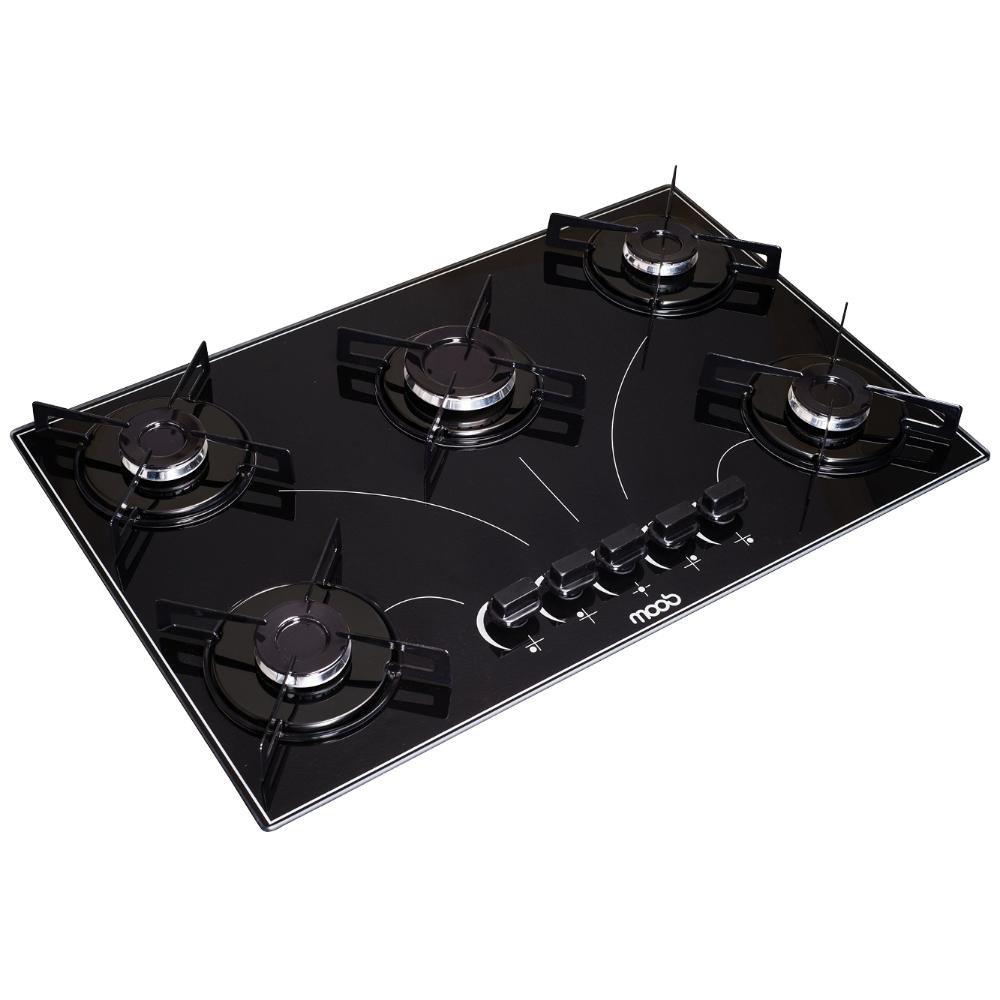 Cooktop a Gás 5 Bocas Moob Ultra Chama Com Acendimento Automatico - Bivolt - 6