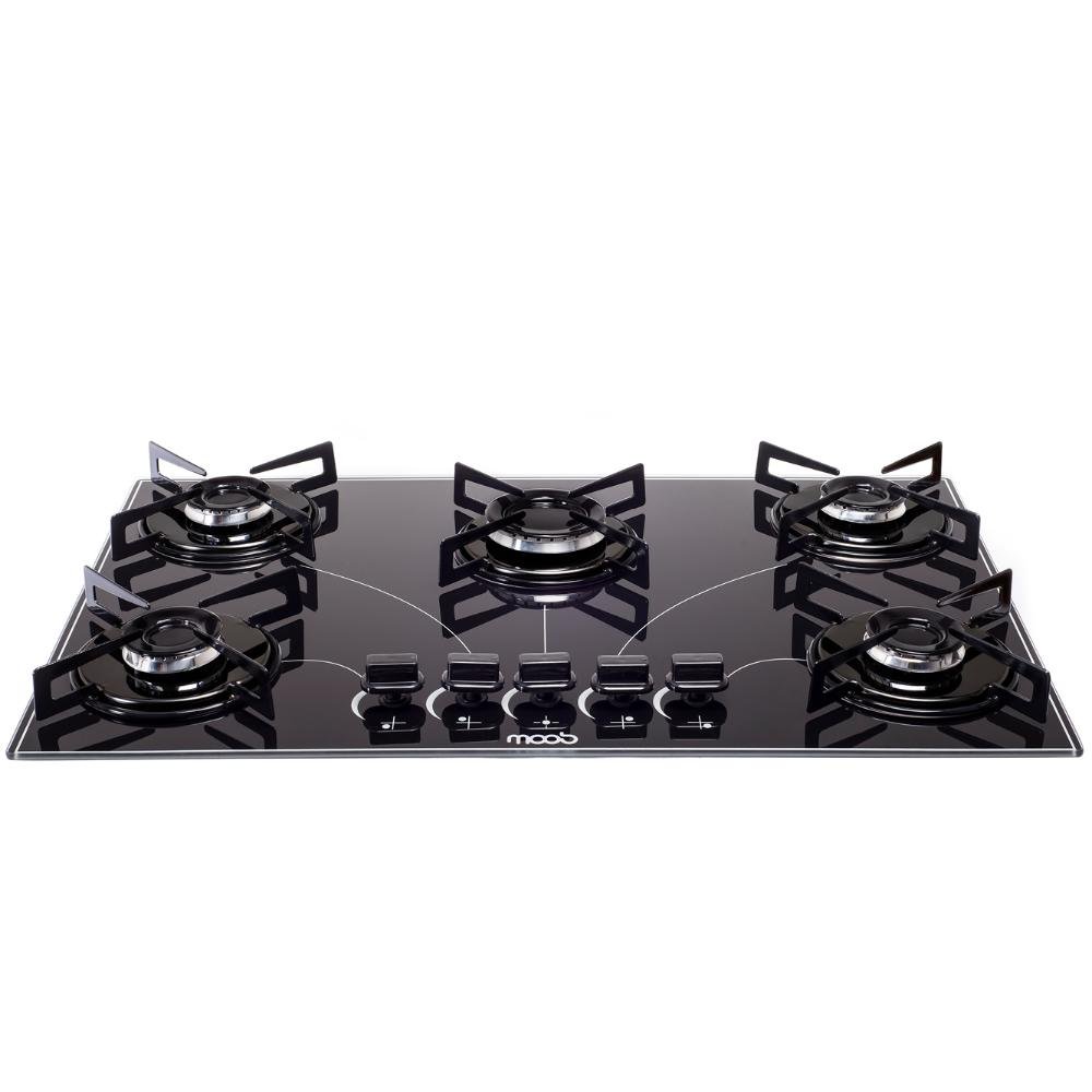 Cooktop a Gás 5 Bocas Moob Ultra Chama Com Acendimento Automatico - Bivolt - 3