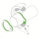 Ver imagem 2 de Alicate para Anéis Externo Reto 5" Tramontina Pro Tramontina