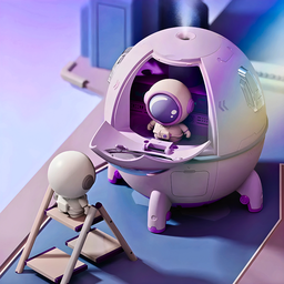 Umidificador Espacial com Astronauta Luz Ambiente Criativo - 3