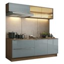 Ver imagem 2 de Armário de Cozinha Compacta 200 cm Rustic/Cinza Lux Madesa 07