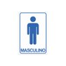 Placa de Sinalização Banheiro Masculino - 1