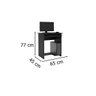 Mesa para Computador Prática Para Sala Quarto Escritório  Preto - 3