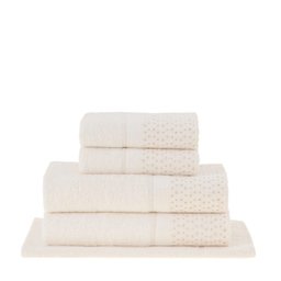 Jogo de Toalhas Banho Bordado Princess Bege 5 Peças Buddemeyer - 1