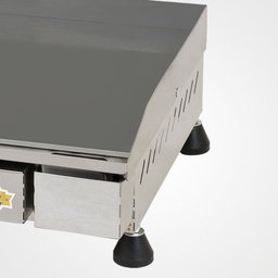 Chapa À Gás - Linha \Churrasqueira\ - 4 Queimadores com Gaveta - 40 x 100cm - 2