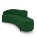 Ver imagem 1 de Sofá 4 Lugares Orgânico 220cm Pé Ferro Preto Morgan Suede D03 - D’Rossi