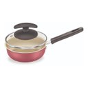 Ver imagem 1 de Frigideira Ovos Antiaderente Alumínio com Tampa Premium 12cm: Cereja