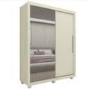 Ver imagem 4 de Guarda-Roupa Solteiro 2 Portas 1 Porta Espelhada com Pés Royale 100% MDF