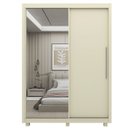 Ver imagem 2 de Guarda-Roupa Solteiro 2 Portas 1 Porta Espelhada com Pés Royale 100% MDF