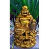 Estátua Buda Gordo Sorridente Riqueza 35cm - 1