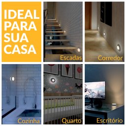Luzinha® Luminária Led com Sensor de Presença Noturno Usb Carregável Momo Lifestyle - 7