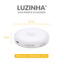 Ver imagem 2 de 4 Luzinha   Momo Lifestyle - Luminária Led com Sensor de Presença e Fotocélula, Carregável Usb