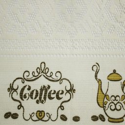 Cortina Cozinha 2,00 X 1,20m Renda Bege Coffee - 5