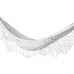 Rede de Dormir Casal Balanço de Algodão Reforçada 3,80m x 1,50m Varias Cores: Crua - 2
