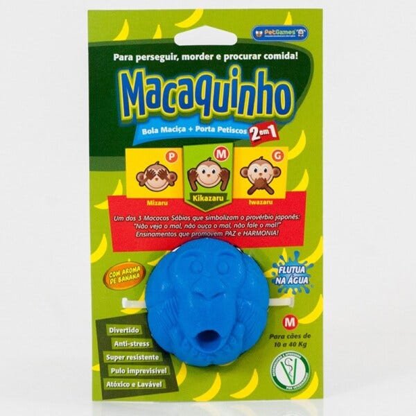 Brinquedo Macaquinho Azul para Cães - 2