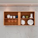 Ver imagem 2 de Armário Aéreo Duplo Valencia 2 Portas de Correr Vidro Reflecta Salleto