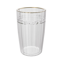 6 Copo Alto Lyor Imperial de Cristal com Fio de Ouro 370ml - 3 6 Copo Alto Lyor Imperial de Cristal com Fio de Ouro 370ml - 3