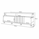 Ver imagem 4 de Rack Bancada Graci para Tv até 70 Polegadas com Rodizios Cinamomo/off White