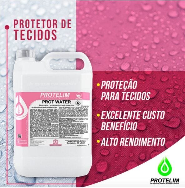 Impermeabilizante De Estofados e Tecidos Prot-water Protelim 5 Litros - 4