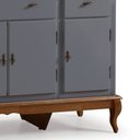 Ver imagem 3 de Balcão Buffet 4 Portas e 3 Gavetas com Pés Luiz XV 60635 Linz Móveis - Cinza/Imbuia
