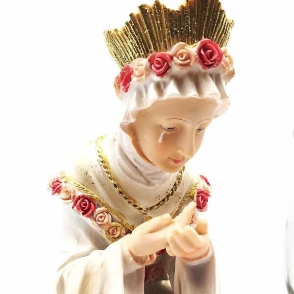 Imagem de Nossa Senhora de La Salette Sentada Resina Grande 30 cm - 2