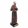 Imagem de São Padre Pio de Pietrelcina Resina Maciça 20 cm - 2