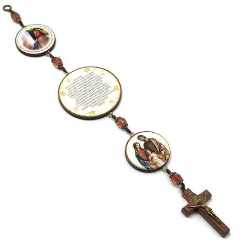 Escapulário de Porta com Oração do Lar