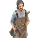Ver imagem 2 de Imagem São José Trabalhador Operário Resina 20 cm