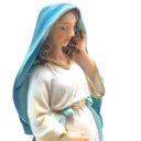 Ver imagem 3 de Imagem de Nossa Senhora Maria Grávida Resina Pequena 12 cm