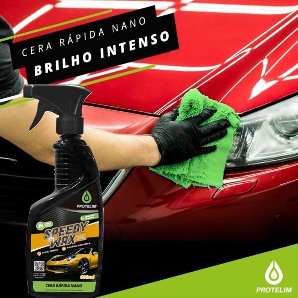 Cera Repele Água e Brilho Intenso Spray Speed Wax Nano 600ml - 4