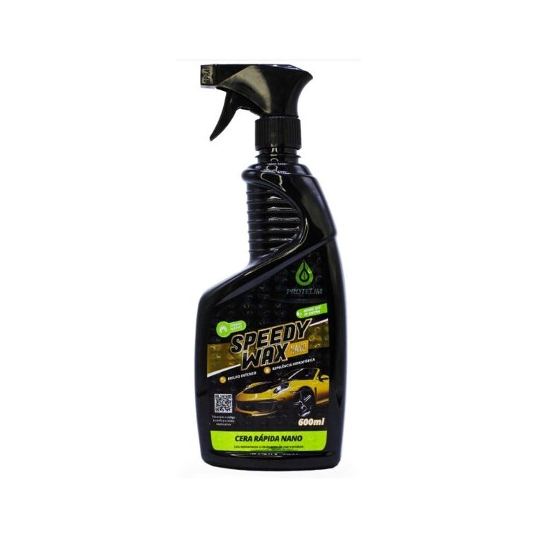 Cera Repele Água e Brilho Intenso Spray Speed Wax Nano 600ml