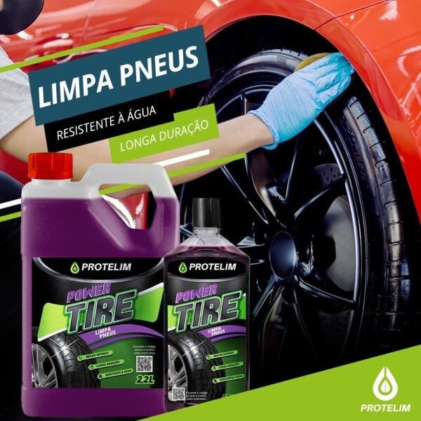 Pretinho Limpa Pneu Hidratante Power Tire 2,2L Protelim - 4