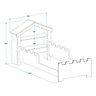 Cama Castelo Infantil com Grade de Proteção Magia - 3