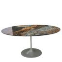 Ver imagem 2 de Mesa de Jantar Saarinen Oval 120x80cm Calacata Marmorizada Estelar