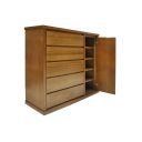 Ver imagem 2 de Cômoda Sapateira de Madeira Maciça 5 Gavetas Porta 1,23m Josean