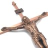 Crucifixo Cruz de Metal Parede Cobre Elegance 40 cm - 2