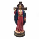 Ver imagem 1 de Imagem Santas Chagas de Jesus Resina Tradicional 21 cm