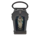 Ver imagem 4 de Capela Oratório Madeira Imbuia para Imagem de Santo de até 15 cm