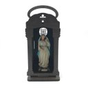 Ver imagem 2 de Capela Oratório Madeira Imbuia para Imagem de Santo de até 15 cm