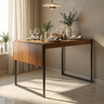 Mesa de Jantar Apartamento Extensível Retrátil 130x60cm 100% Mdf Premium e Aço - 1