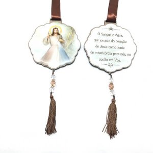 Escapulário de Porta com Oração Jesus Misericordioso