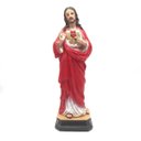 Ver imagem 1 de Imagem do Sagrado Coração de Jesus Resina Linha Premium 30 cm