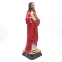 Ver imagem 2 de Imagem do Sagrado Coração de Jesus Resina Linha Premium 30 cm