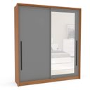 Ver imagem 4 de Guarda Roupa 180,1cm 2 Portas de Correr com Espelho 240853 Valência Politorno Móveis