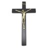 Crucifixo de Parede Madeira Metal Ouro Velho 23 cm - 1