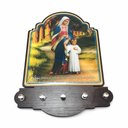 Ver imagem 1 de Porta Chaves de Parede Madeira Resinada Maria Passa na Frente