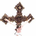 Ver imagem 2 de Crucifixo de Mesa Resina Linha Clássica 30 cm