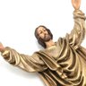 Imagem Jesus Cristo Ressuscitado de Mesa Envelhecida Resina 35 cm - 2