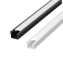 Ver imagem 3 de Kit 20 Perfil de Led Reforçado Embutir 24x14mm Barra 3m para Fita de Led Pasilux:preto