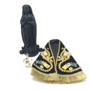Ver imagem 3 de Imagem Nossa Senhora Aparecida Manto Tecido Com Coroa Original 20 cm